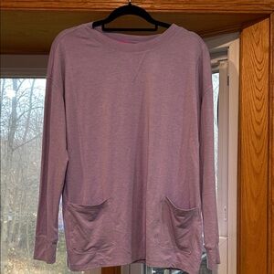 Isaac Mizrahi Purple Long Sleeve Top